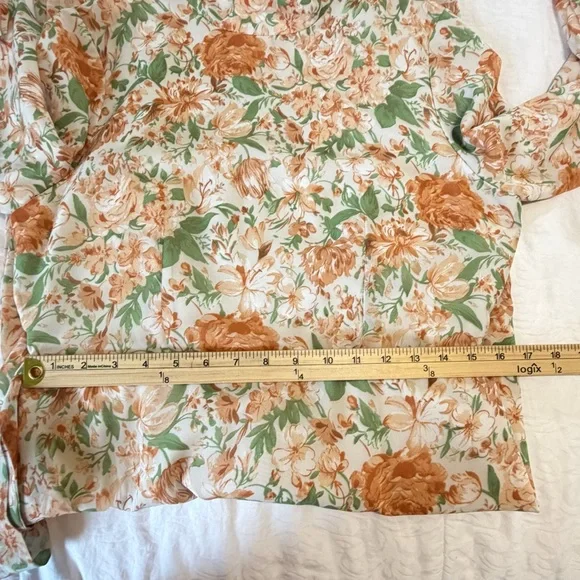 Urban Modesty Maxi dress large floral prairie modest long sleeve boho - Picture 9 of 13